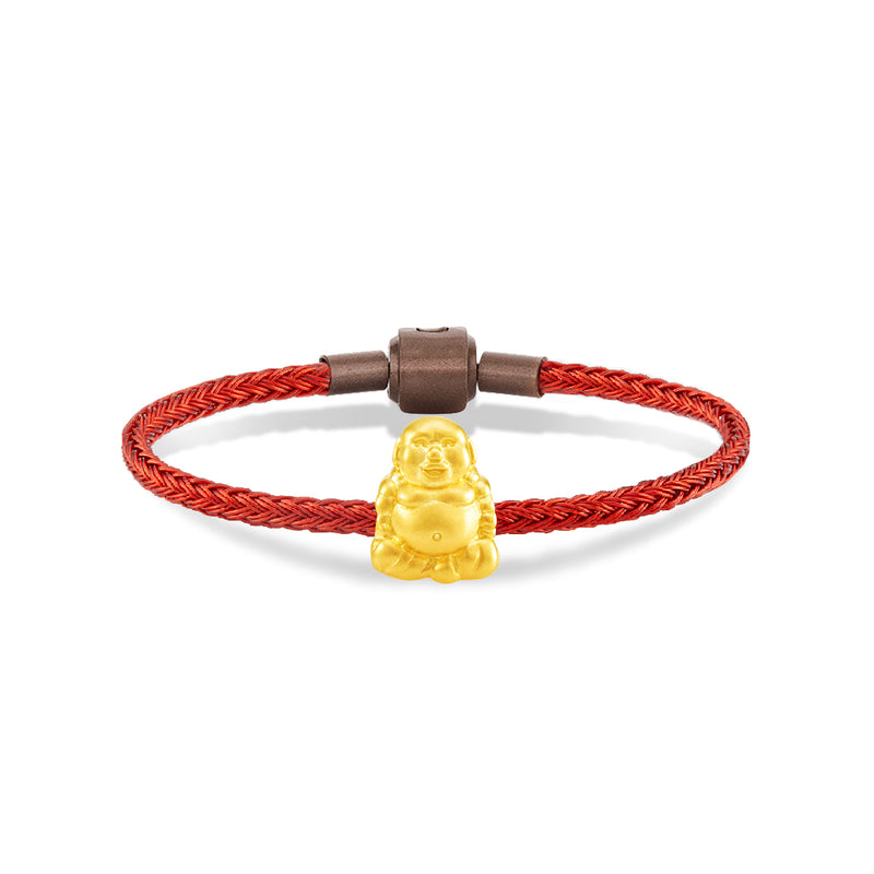 จิวเวลรี่ทอง ชาร์มทอง พระสังกัจจายน์ ด้านหน้า เครื่องราง นำโชค Pandora ทองแท้ ทอง999 ทอง24K