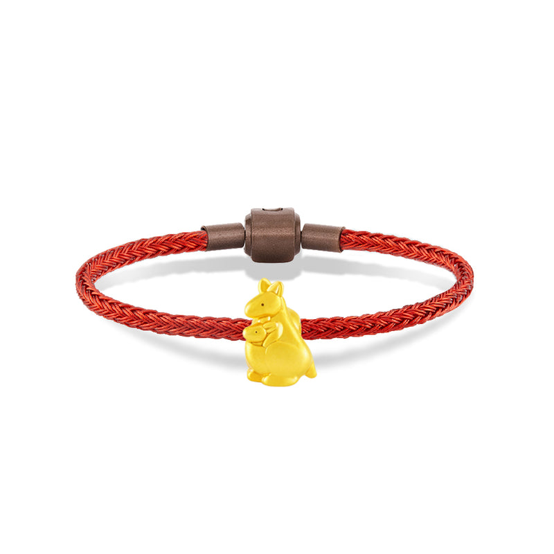 จิวเวลรี่ทอง ชาร์มทอง จิงโจ้ (แม่และเด็ก) ด้านหน้า ของขวัญวันแม่ ของขวัญเด็กแรกเกิด Pandora ทองแท้ ทอง999 ทอง24K