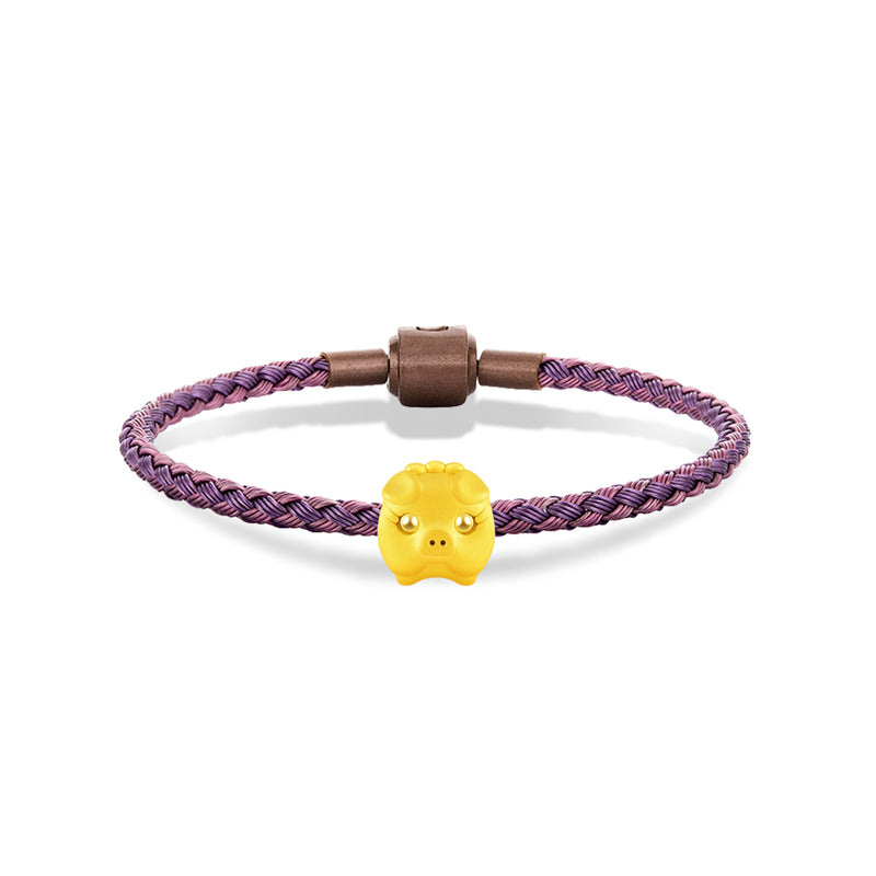 จิวเวลรี่ทอง ชาร์มทอง พิกเล็ต ด้านหน้า สัตว์น่ารัก Pandora ทองแท้ ทอง999 ทอง24K