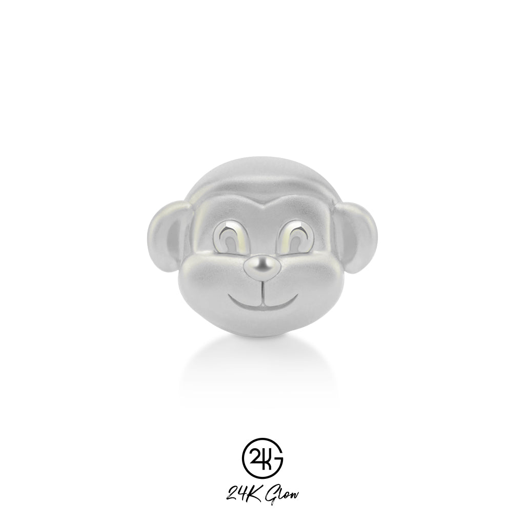 ชาร์มเงินชุบทองคำขาว ลิงนักษัตร