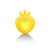 จิวเวลรี่ทอง ชาร์มทอง หัวใจมงกุฏ หัวใจ ด้านหน้า Pandora ทองแท้ ทอง999 ทอง24K
