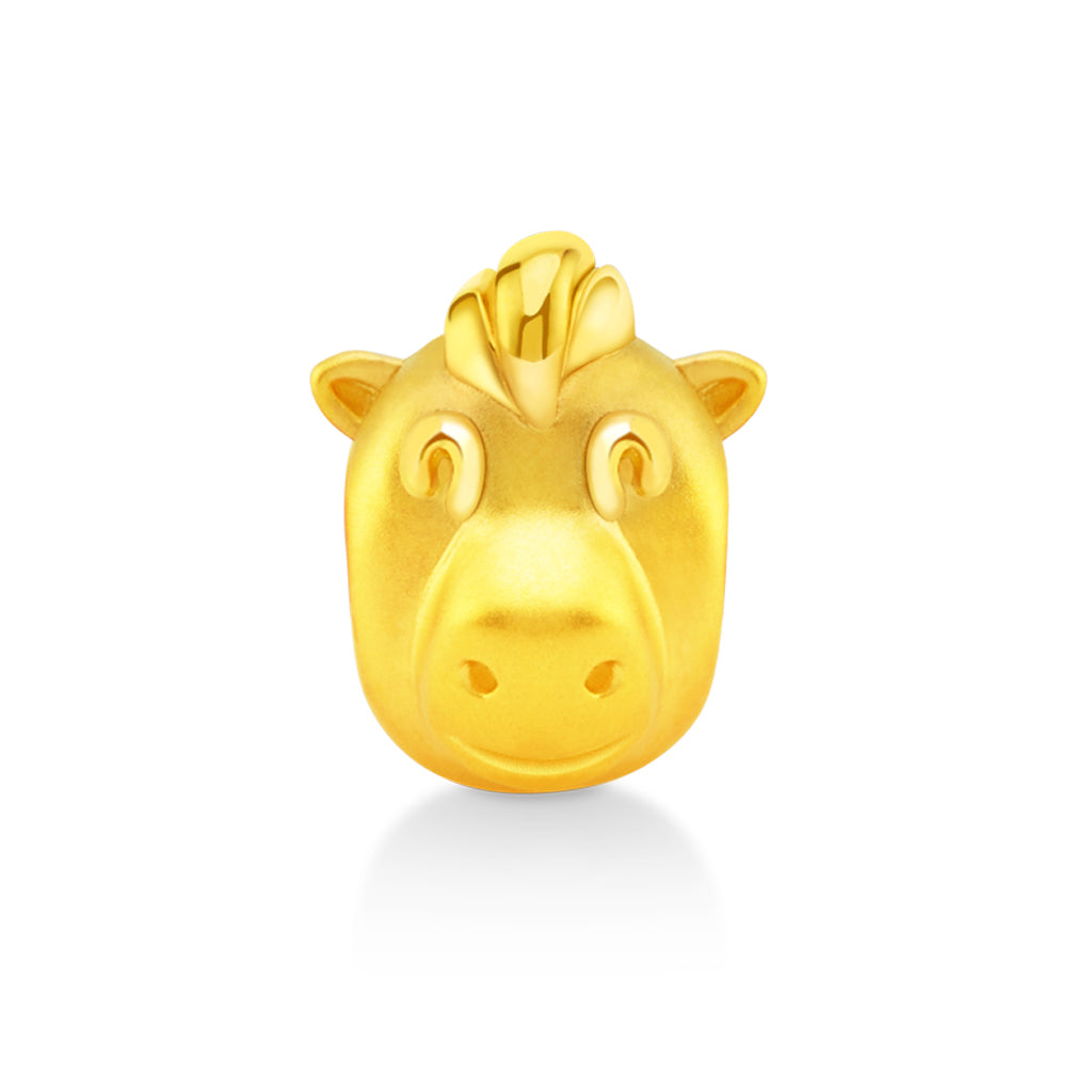 จิวเวลรี่ทอง ชาร์มทอง ม้านักษัตร ปีนักษัตรจีน มะเมีย ด้านหน้า Pandora ทองแท้ ทอง999 ทอง24K