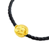 จิวเวลรี่ทอง ชาร์มทอง ลิงนักษัตร ปีวอก ปีนักษัตรจีน ด้านข้าง สร้อยข้อมือสีดำ Pandora ทองแท้ ทอง999 ทอง24K