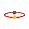 จิวเวลรี่ทอง ชาร์มทอง กลีบดอกไม้ สร้อยข้อมือสีแดง Pandora ทองแท้ ทอง999 ทอง24K
