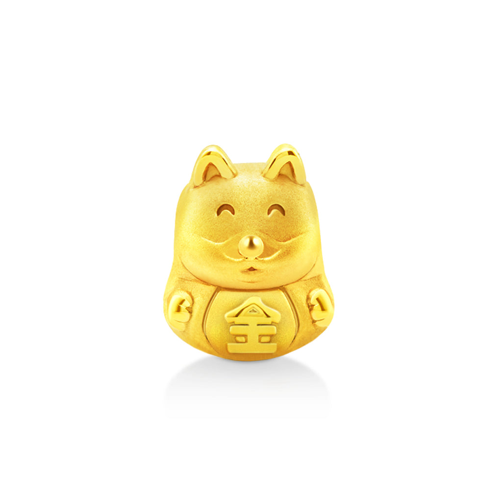 จิวเวลรี่ทอง ชาร์มทอง สุนัขนำโชค ด้านหน้า เครื่องราง นำโชค Pandora ทองแท้ ทอง999 ทอง24K