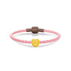 จิวเวลรี่ทอง ชาร์มทอง หัวใจลูกปัดล้อม หัวใจ ของขวัญวันวาเลนไทน์ ความรัก สร้อยข้อมือสีชมพู Pandora ทองแท้ ทอง999 ทอง24K