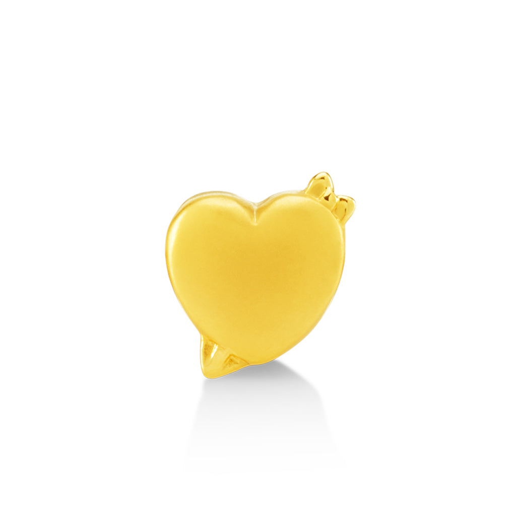 จิวเวลรี่ทอง ชาร์มทอง ธนูปักหัวใจ ด้านหน้า ของขวัญวันวาเลนไทน์ Pandora ทองแท้ ทอง999 ทอง24K