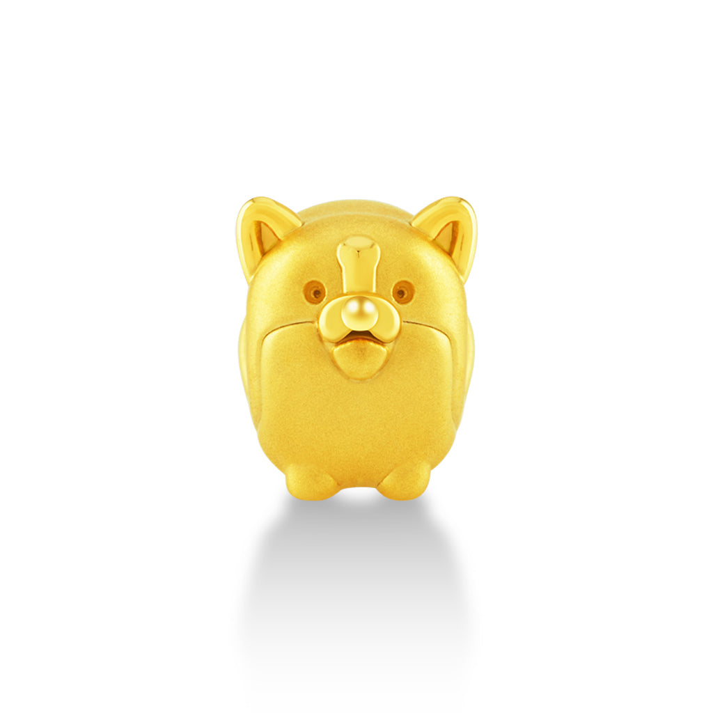 จิวเวลรี่ทอง ชาร์มทอง ปอมเมอเรเนียน สัตว์น่ารัก ด้านหน้า Pandora ทองแท้ ทอง999 ทอง24K