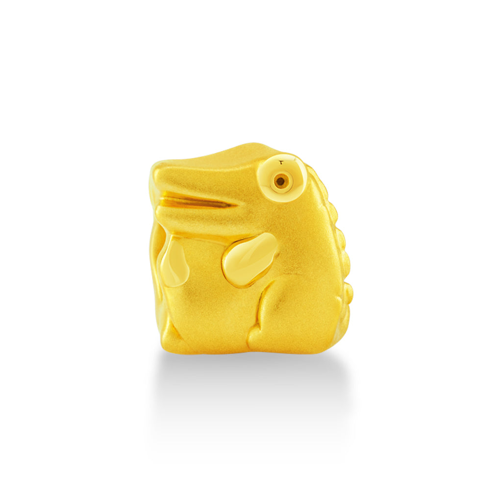 จิวเวลรี่ทอง ชาร์มทอง จระเข้จ้ำม่ำ ด้านหน้า สัตว์น่ารัก Pandora ทองแท้ ทอง999 ทอง24K