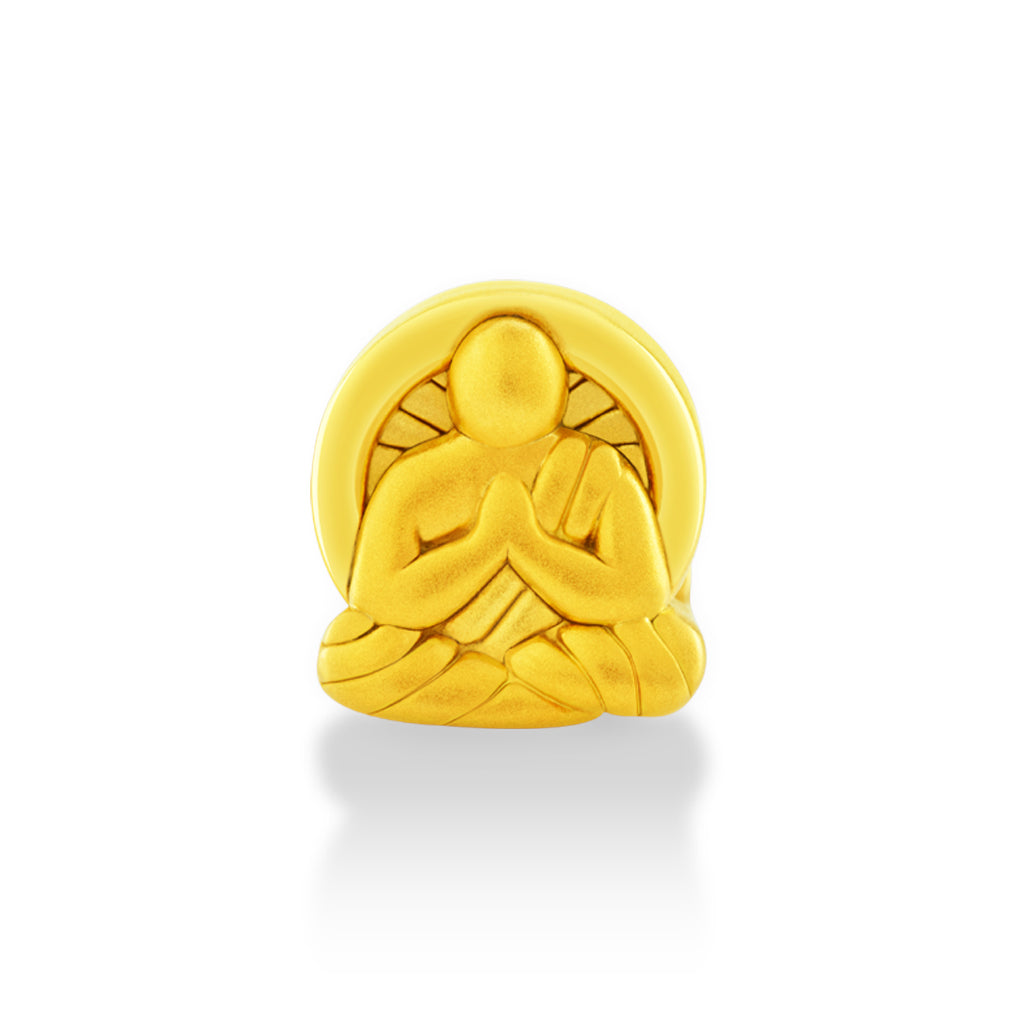 จิวเวลรี่ทอง ชาร์มทอง พระพุทธรูปเซน ด้านหน้า เครื่องราง นำโชค Pandora ทองแท้ ทอง999 ทอง24K