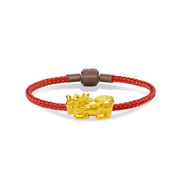Pixiu Gold 999 L with Bracelets 24K Glow
