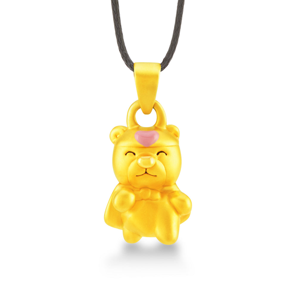 จี้ทอง ตุ๊กตาหมีซูปเปอร์แมน